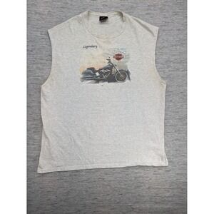 Y2K 2000 Harley Davidson XL Tank Hawaii Embroidered‎ Legendary Big Island